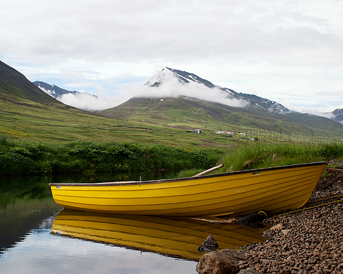 Yellow Boat Landscape